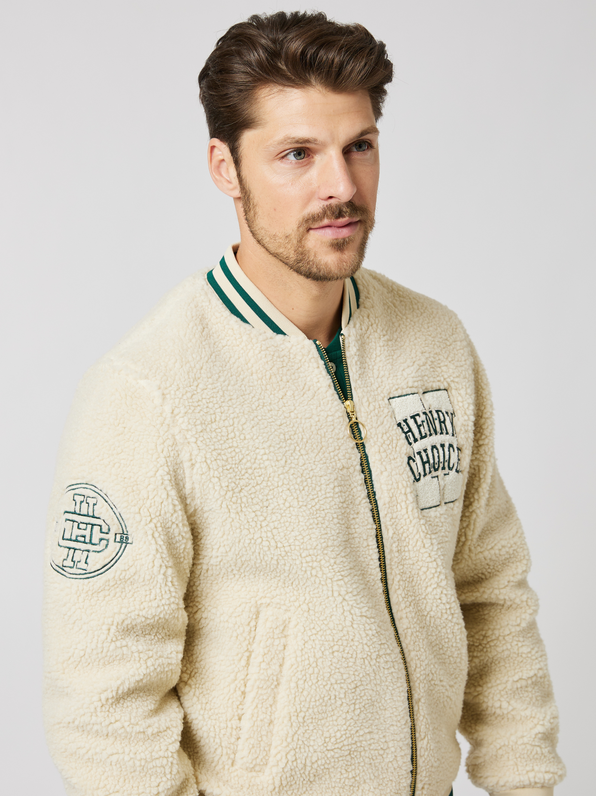 Teddy bomber jacket Antique White Boys of Europe