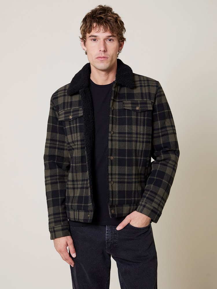 Check trucker jacket Check trucke jacket forest night 3_Check trucker jacket GOU.jpg_