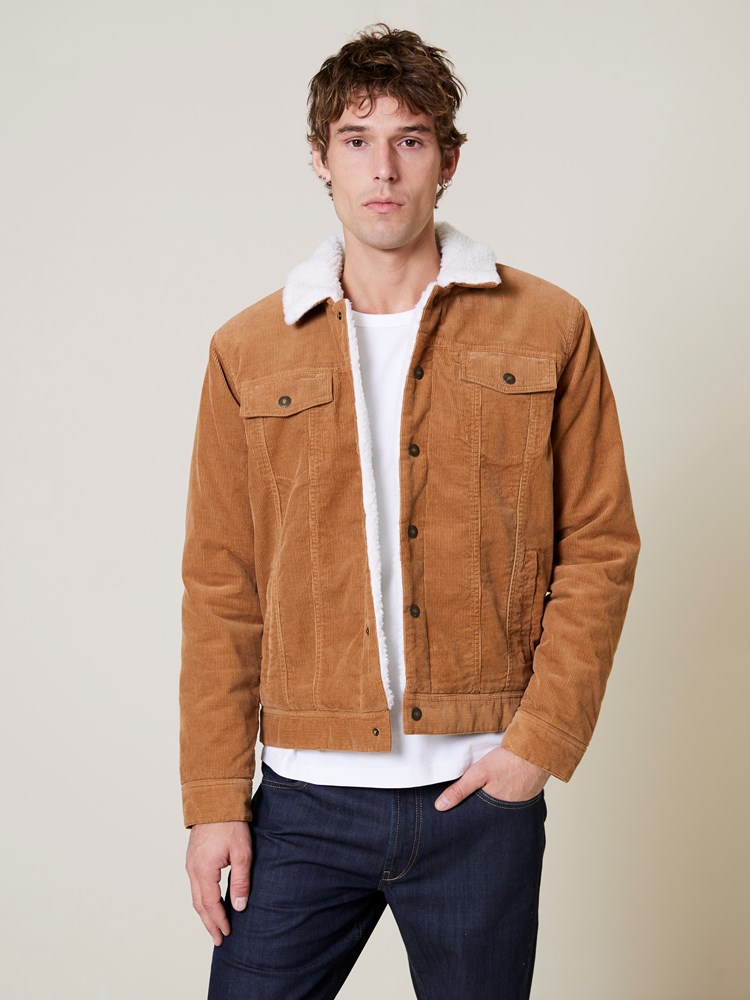 Cord trucker jacket Cord trucer jacket tobacco brown 2_Cord trucker jacket AFD.jpg_