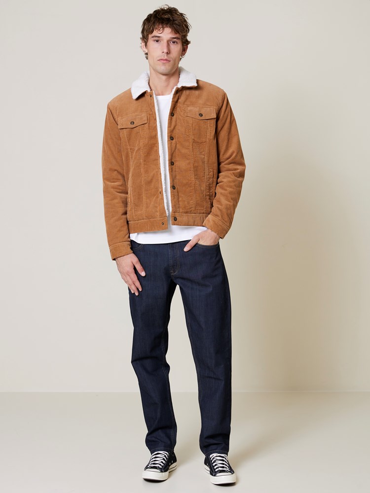 Cord trucker jacket Cord trucer jacket tobacco brown1_Cord trucker jacket AFD.jpg_