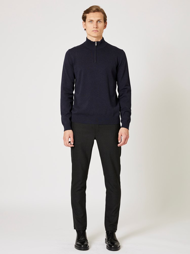 Dammers zip neck genser Dammers zip neck genser dark navy_Dammers zip neck genser R15.jpg_