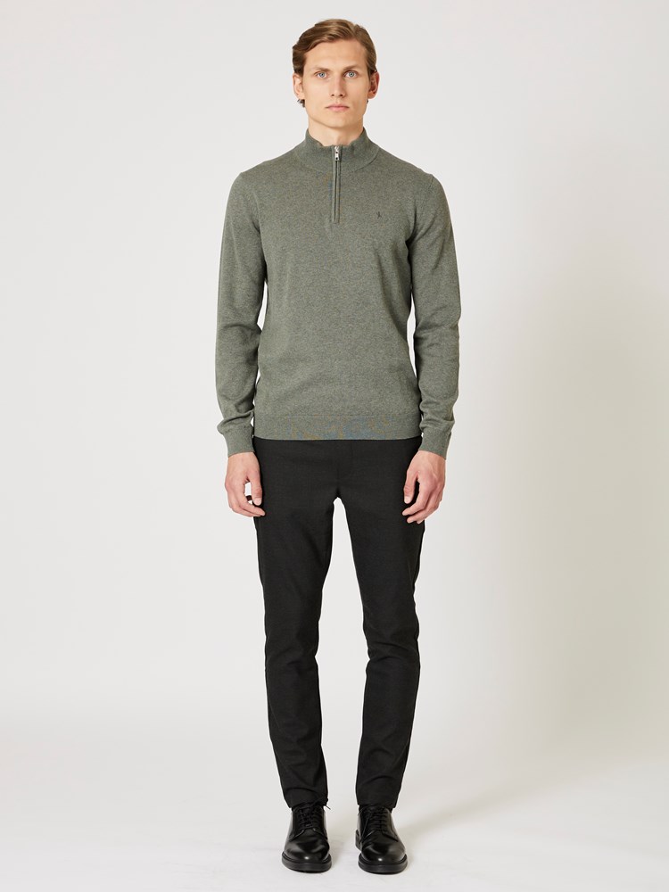 Dammers zip neck genser Dammers zip-neck grønn_Dammers zip neck genser S15.jpg_