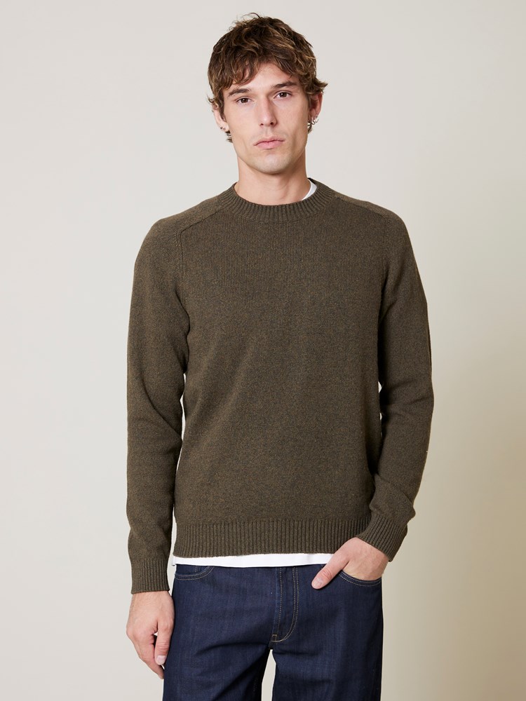 Melange sweater Melange sweater burnt olive 5_Melange sweater S19.jpg_