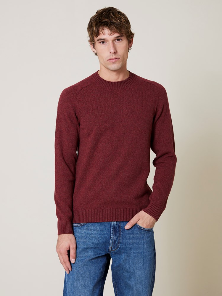 Melange sweater Melange sweater russet brown 4_Melange sweater AJP.jpg_