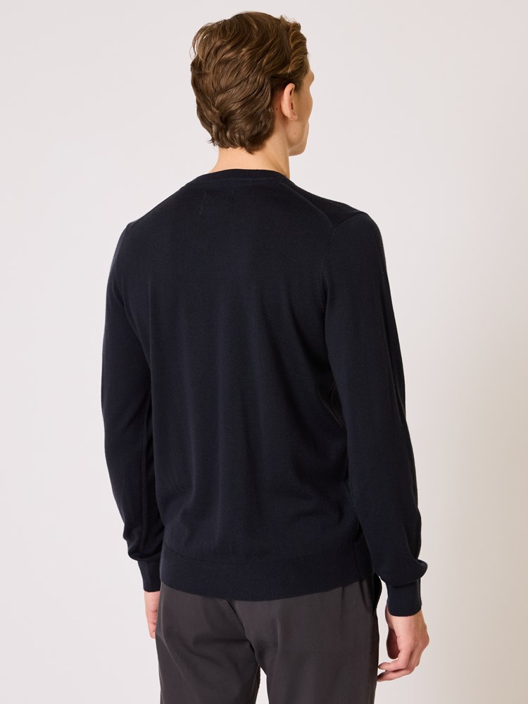 Merino strikkegenser Merino genser Navy 4_Merino strikkegenser C27.jpg_