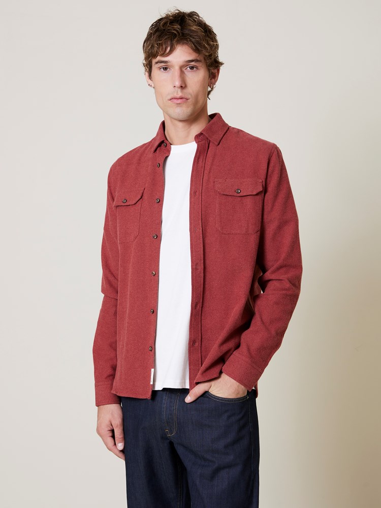 Twill shirt Twill shirt russet brown 5_Twill shirt AJP.jpg_